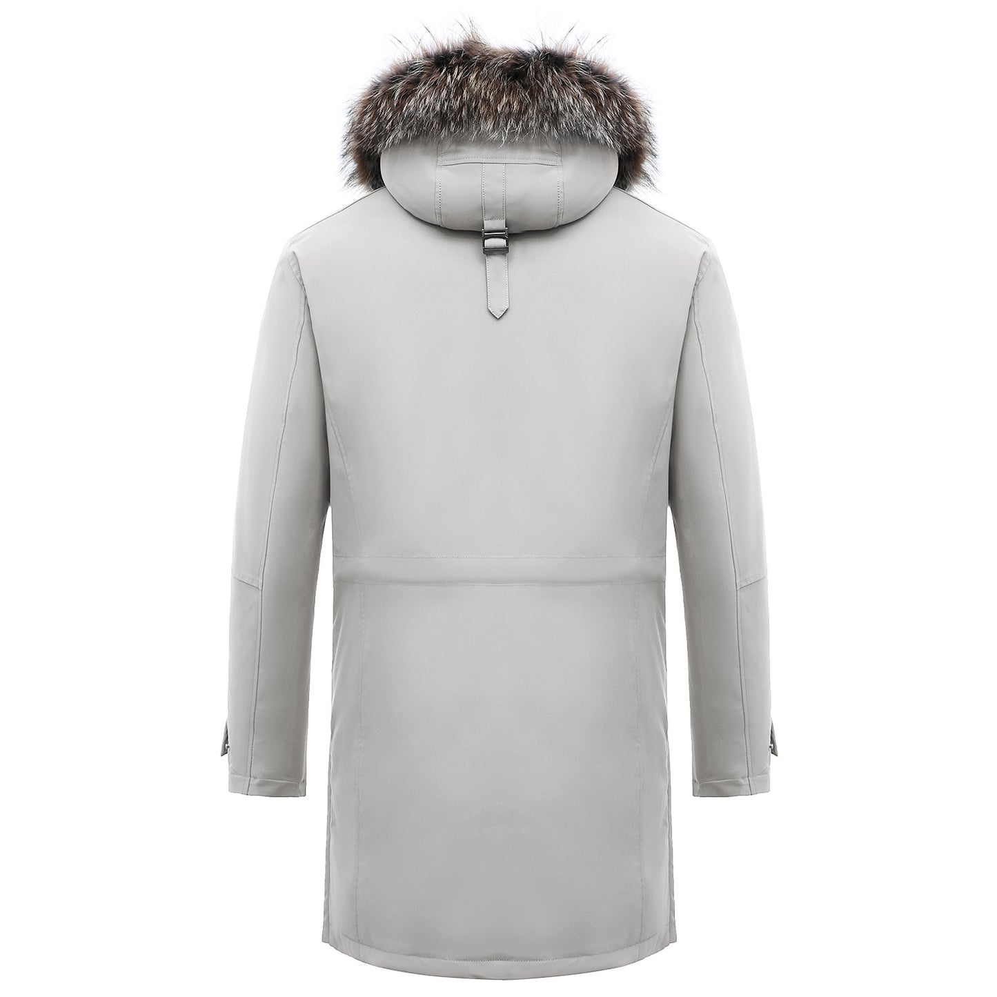 Long Padded Arctic Explorer Fur-Lined Winter Jacket