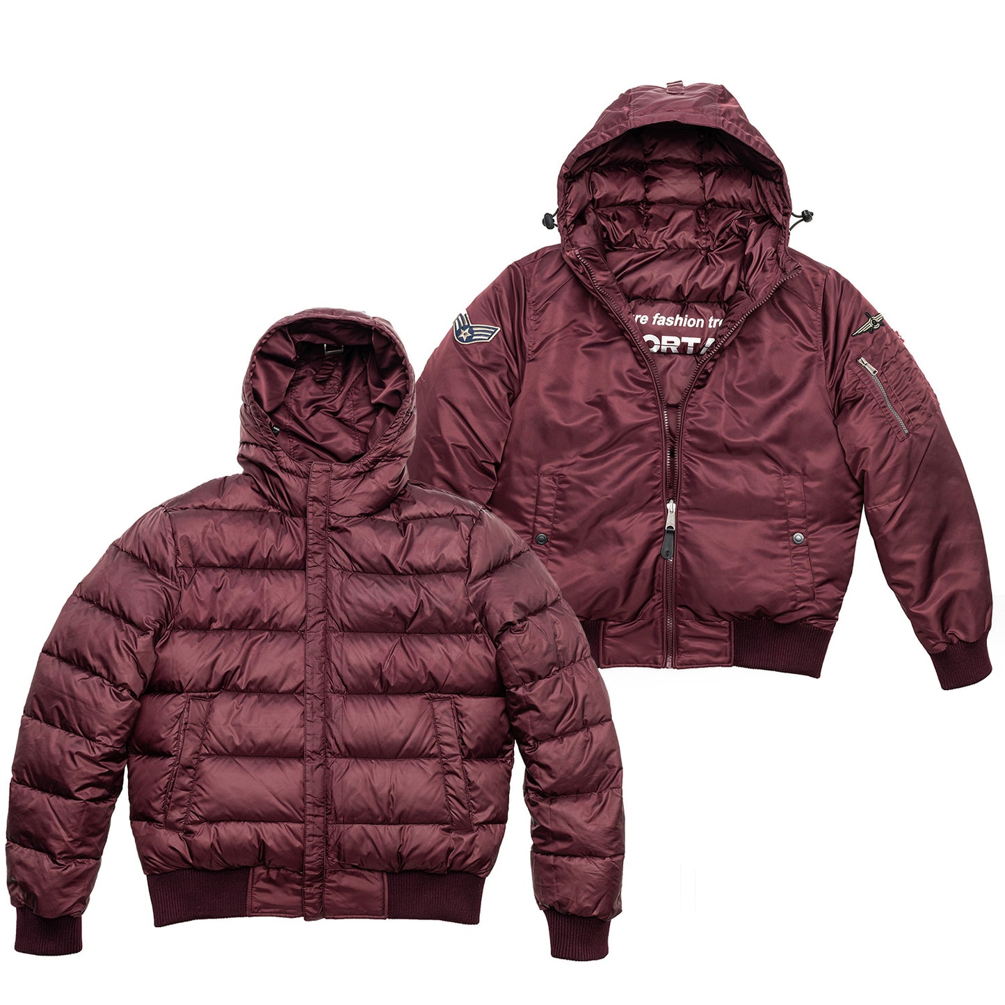 Double-sided Wearing Military Padded Bomber Jacket