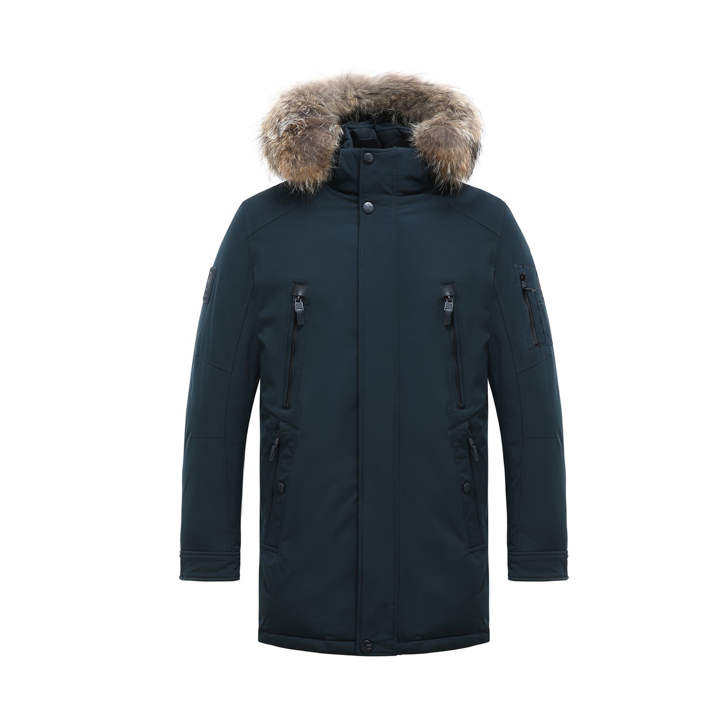 Long Padded Arctic Casual Detachable Hooded Insulated Jacket