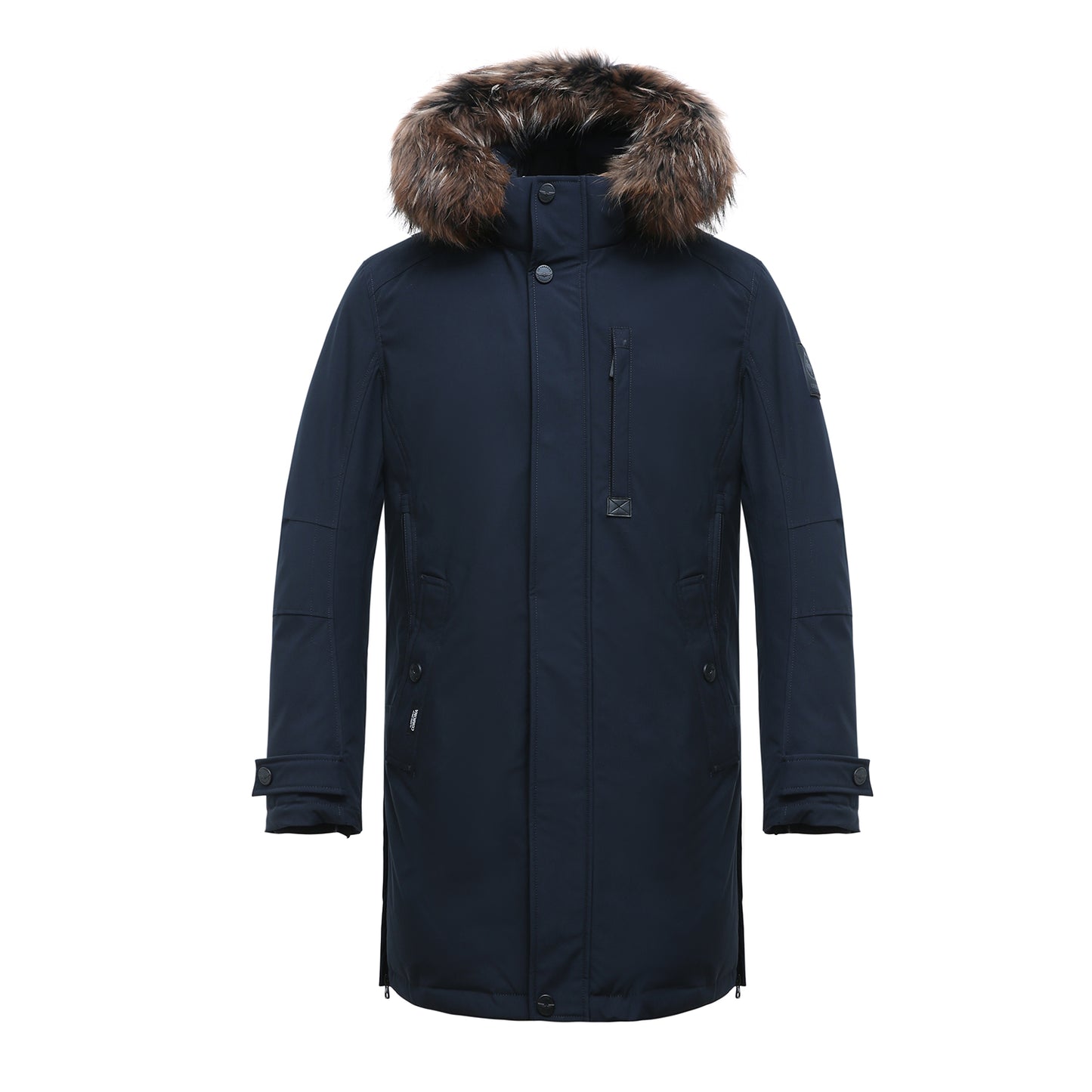 Long Padded Arctic Explorer Fur-Lined Winter Jacket