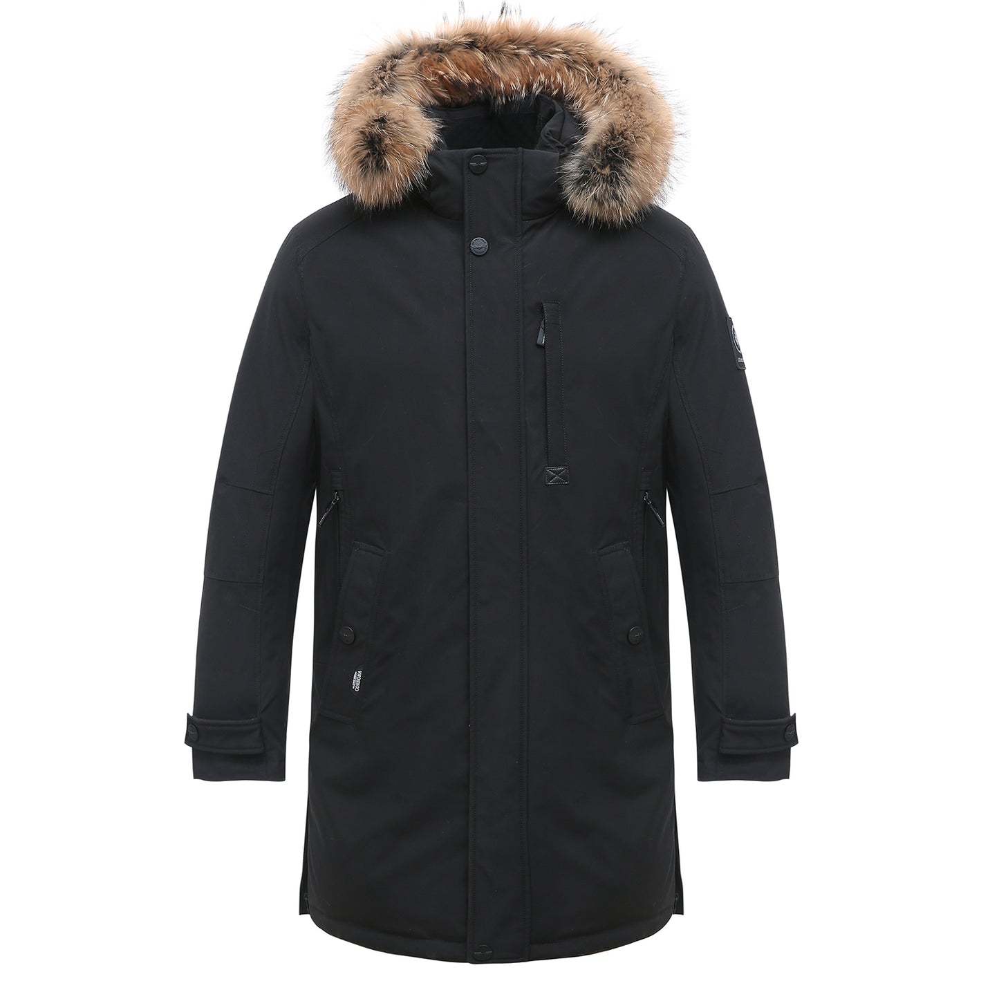 Long Padded Arctic Explorer Fur-Lined Winter Jacket