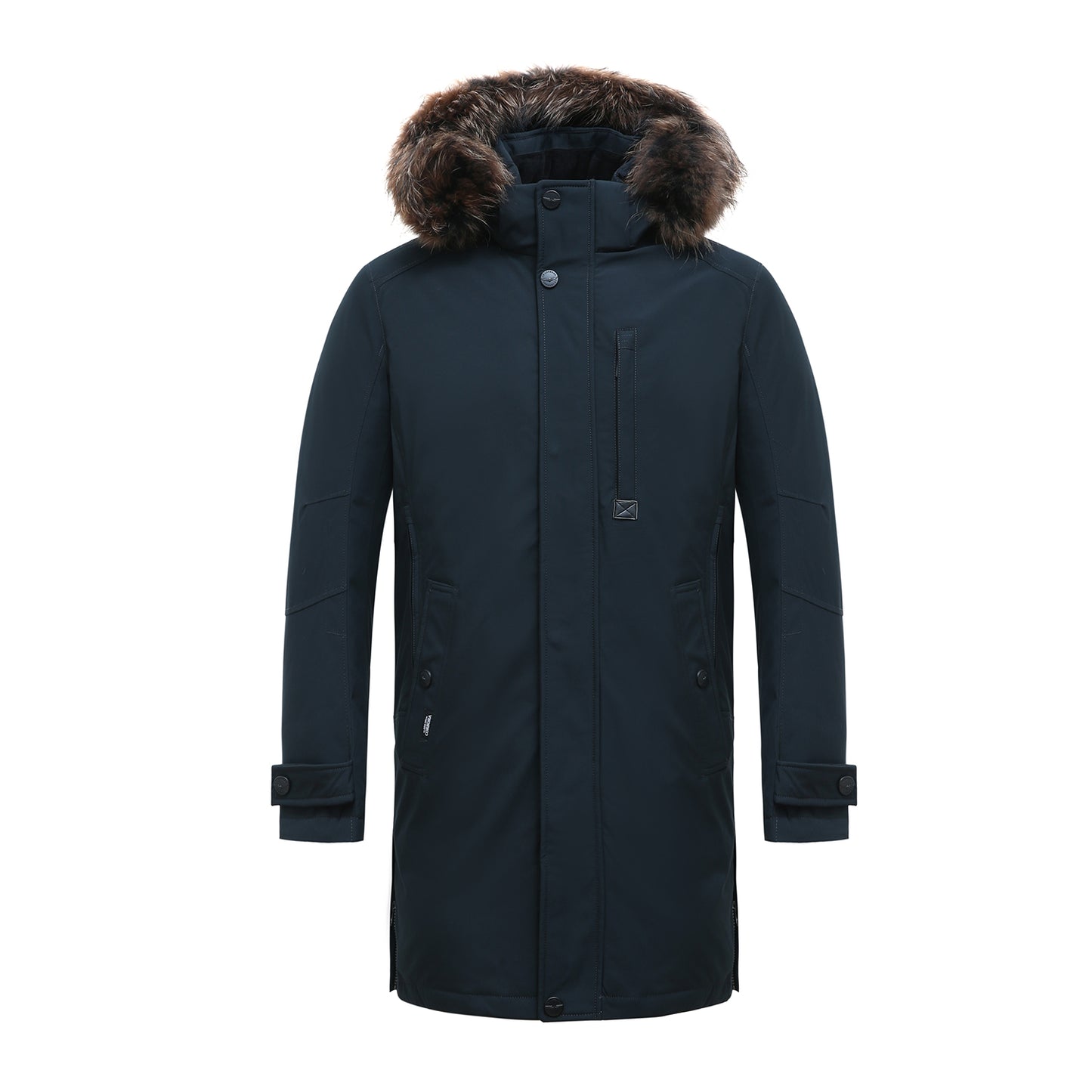 Long Padded Arctic Explorer Fur-Lined Winter Jacket