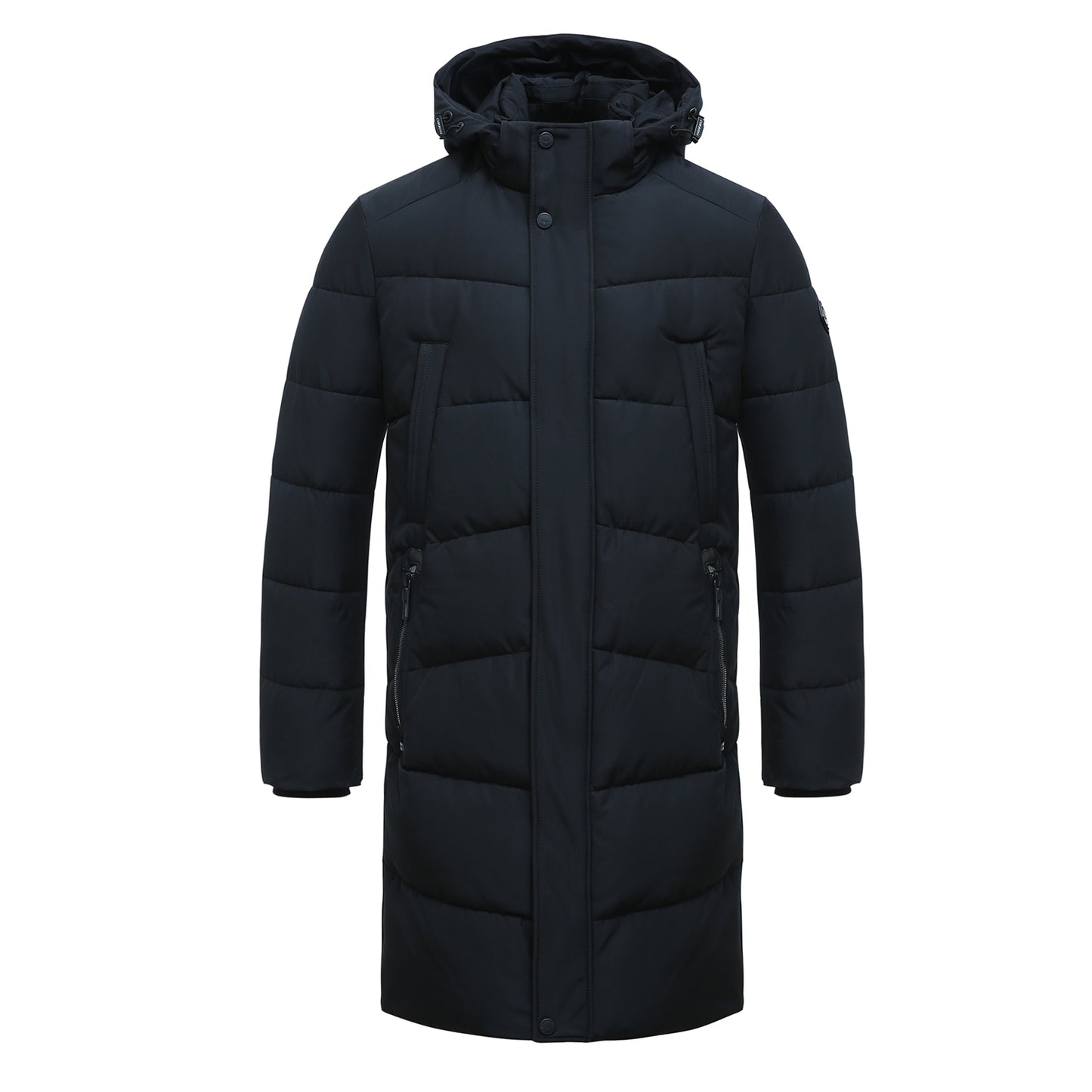 Long Padded Everyday Essentials Detachable Hooded Jacket