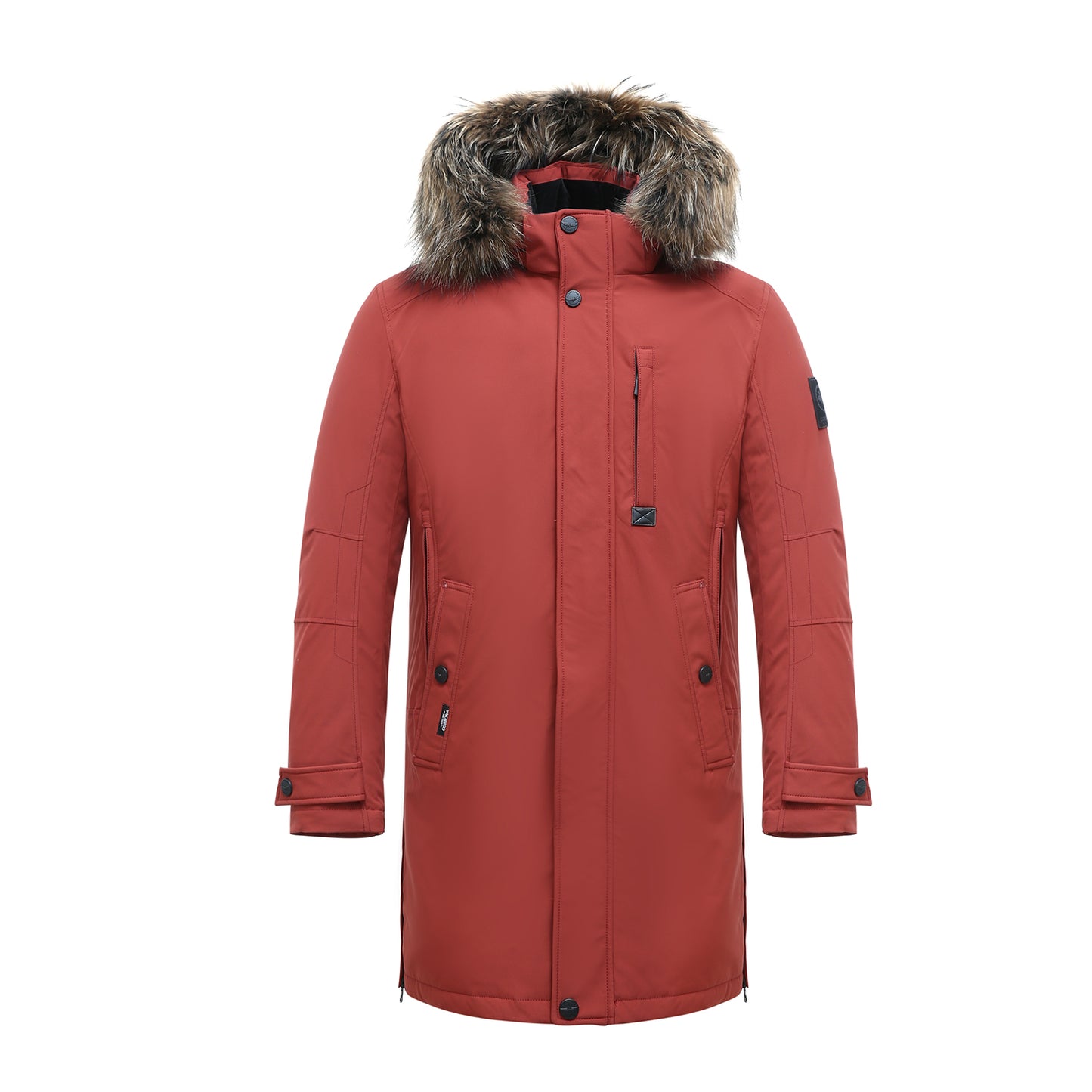 Long Padded Arctic Explorer Fur-Lined Winter Jacket