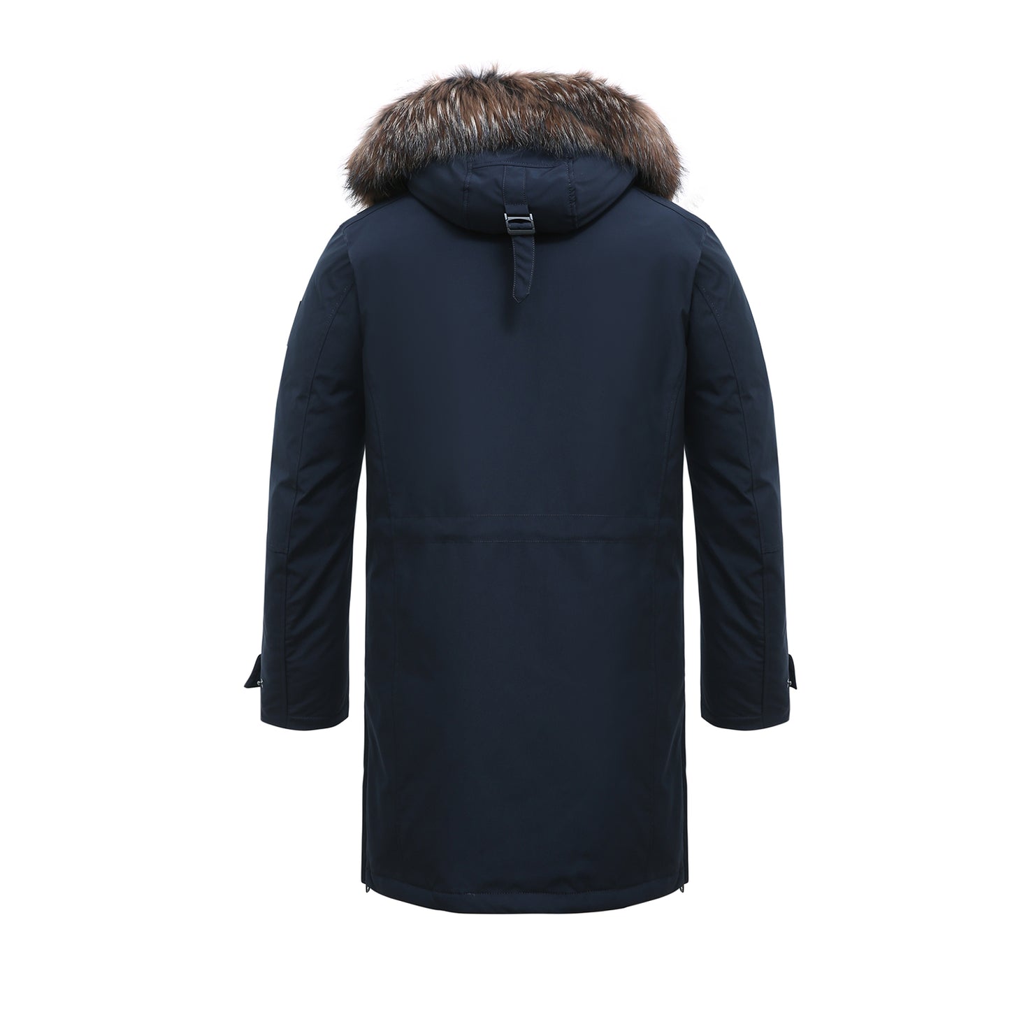 Long Padded Arctic Explorer Fur-Lined Winter Jacket