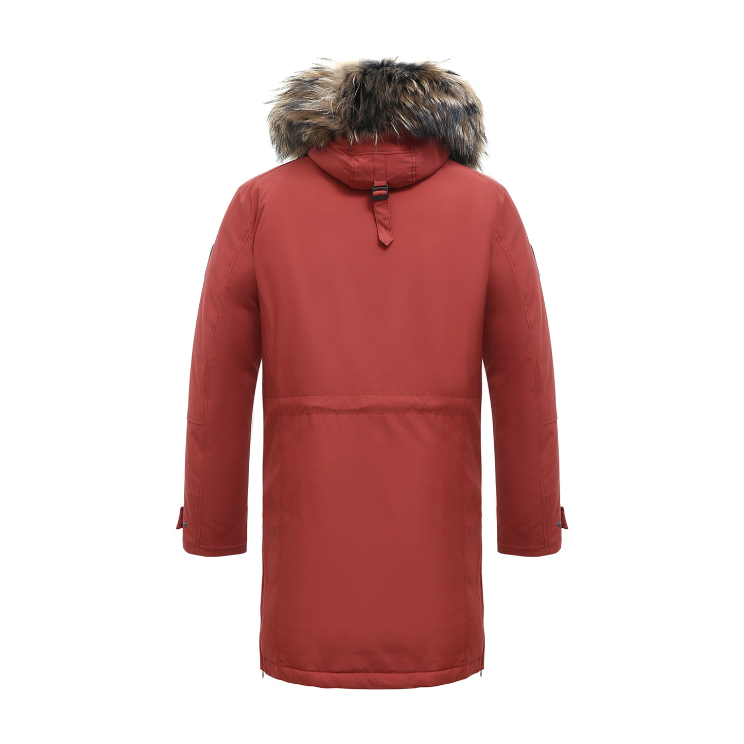 Long Padded Arctic Explorer Fur-Lined Winter Jacket