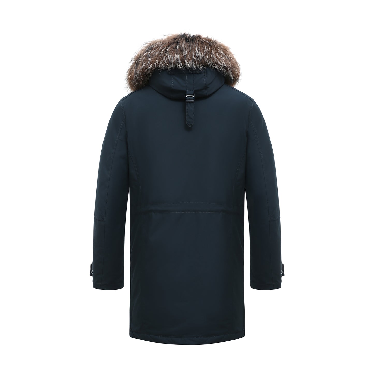 Long Padded Arctic Explorer Fur-Lined Winter Jacket