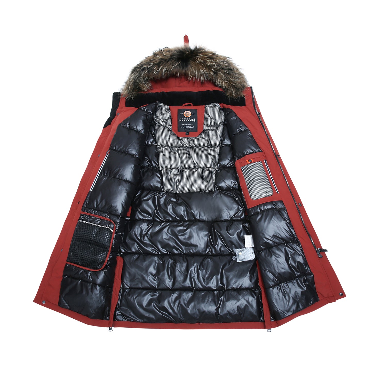 Long Padded Arctic Explorer Fur-Lined Winter Jacket