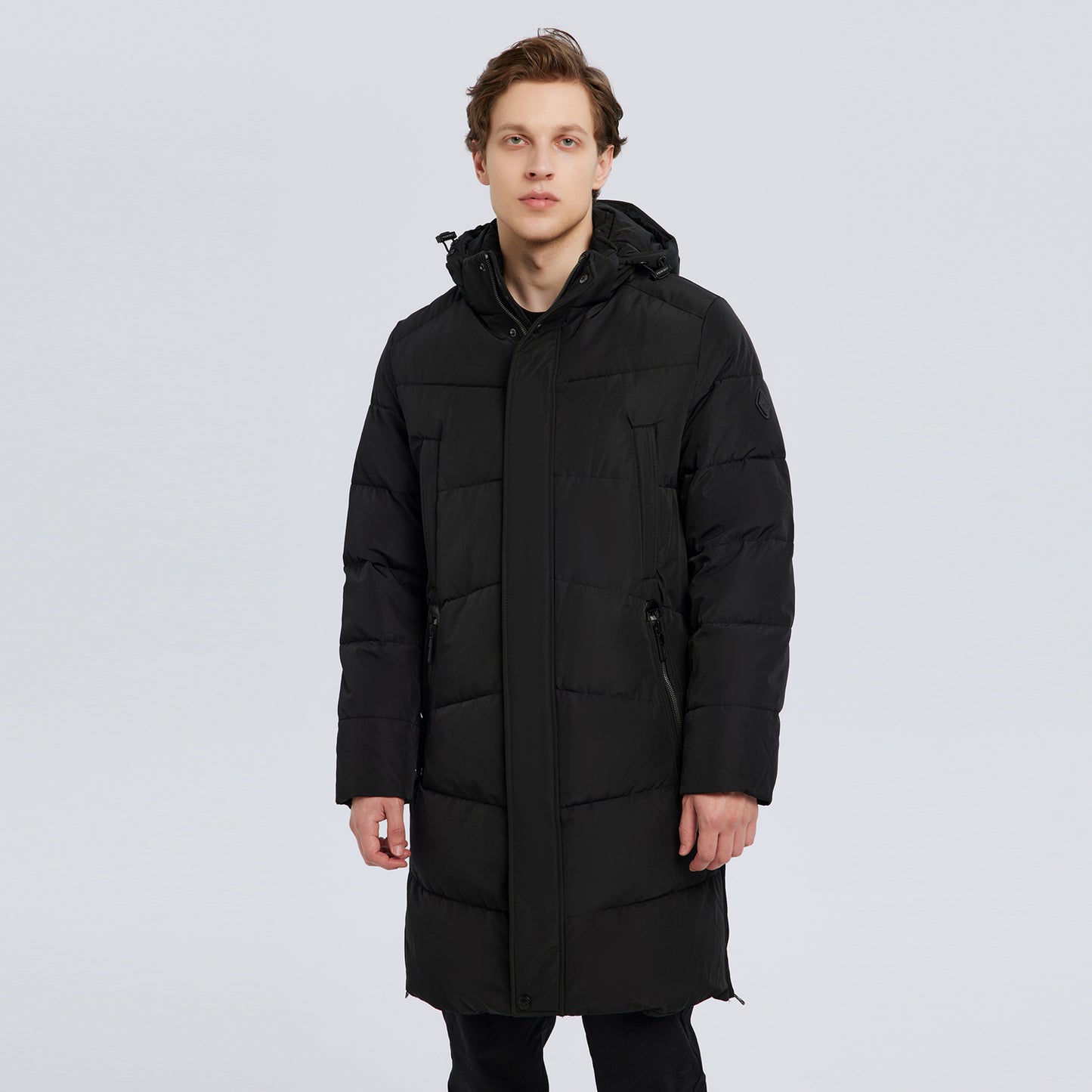 Long Padded Everyday Essentials Detachable Hooded Jacket