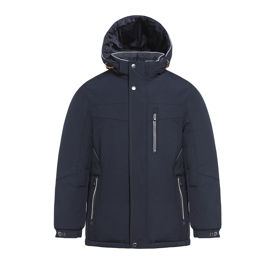 Refined Comfort High-stand Collar Parka