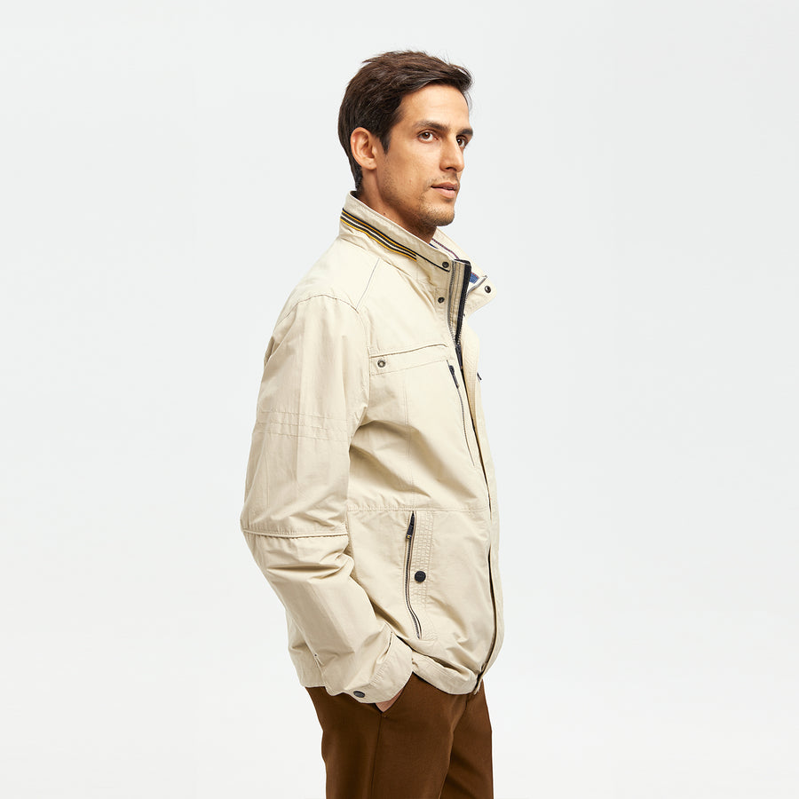 Breezyshell Stand Collar Spring Cotton Jacket