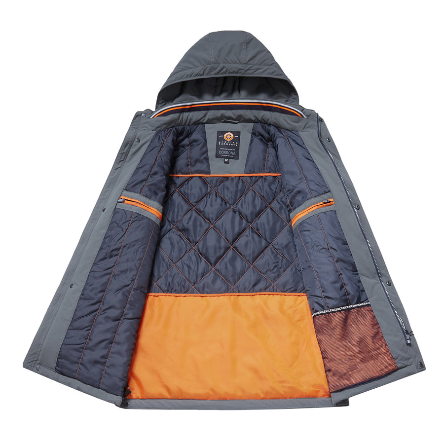 Detachable-Hooded Loose Fit Insulated Climbing Jacket