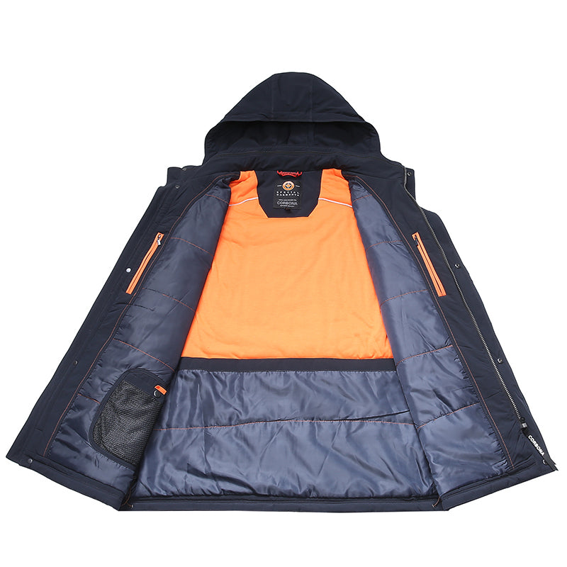 Куртка с защитой от атмосферных воздействий на открытом воздухе с изоляцией из ленты