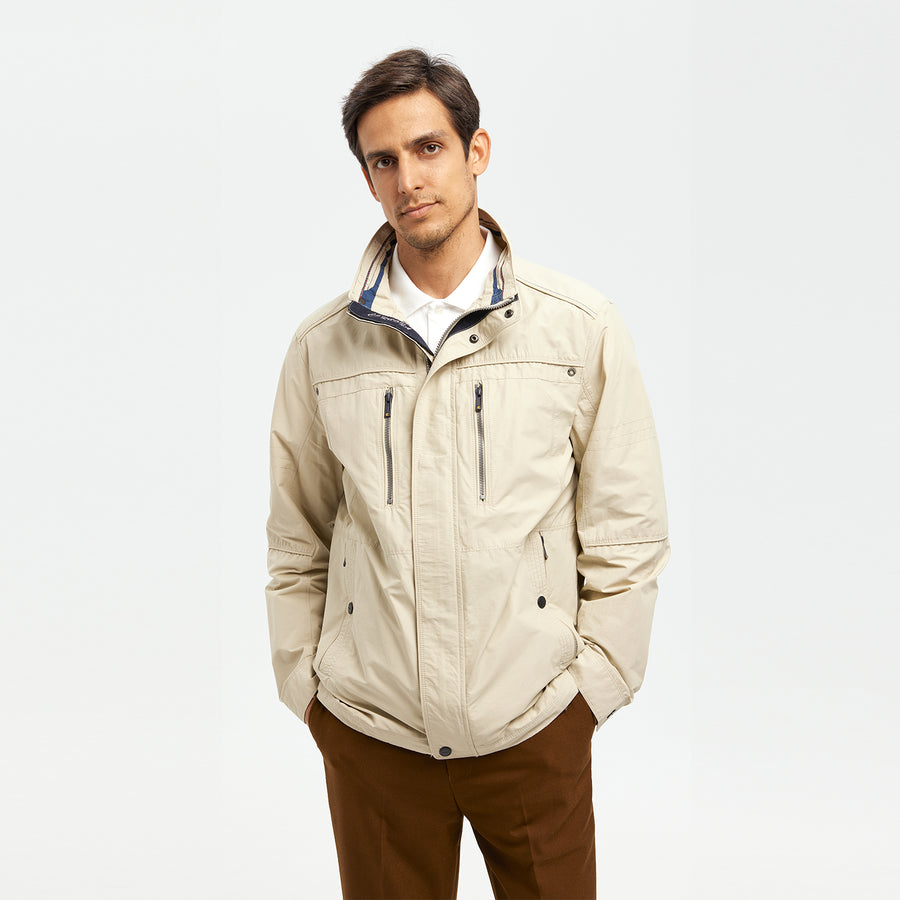 Breezyshell Stand Collar Spring Cotton Jacket
