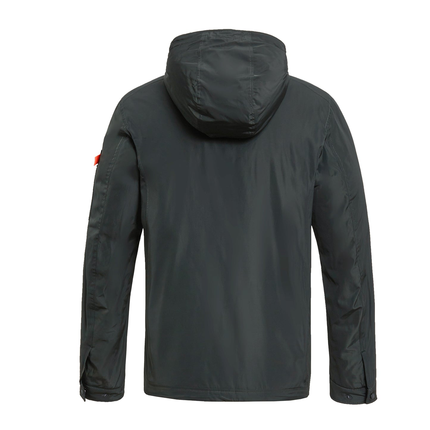 Detachable-Hooded Water And Wind Resistant Jacket