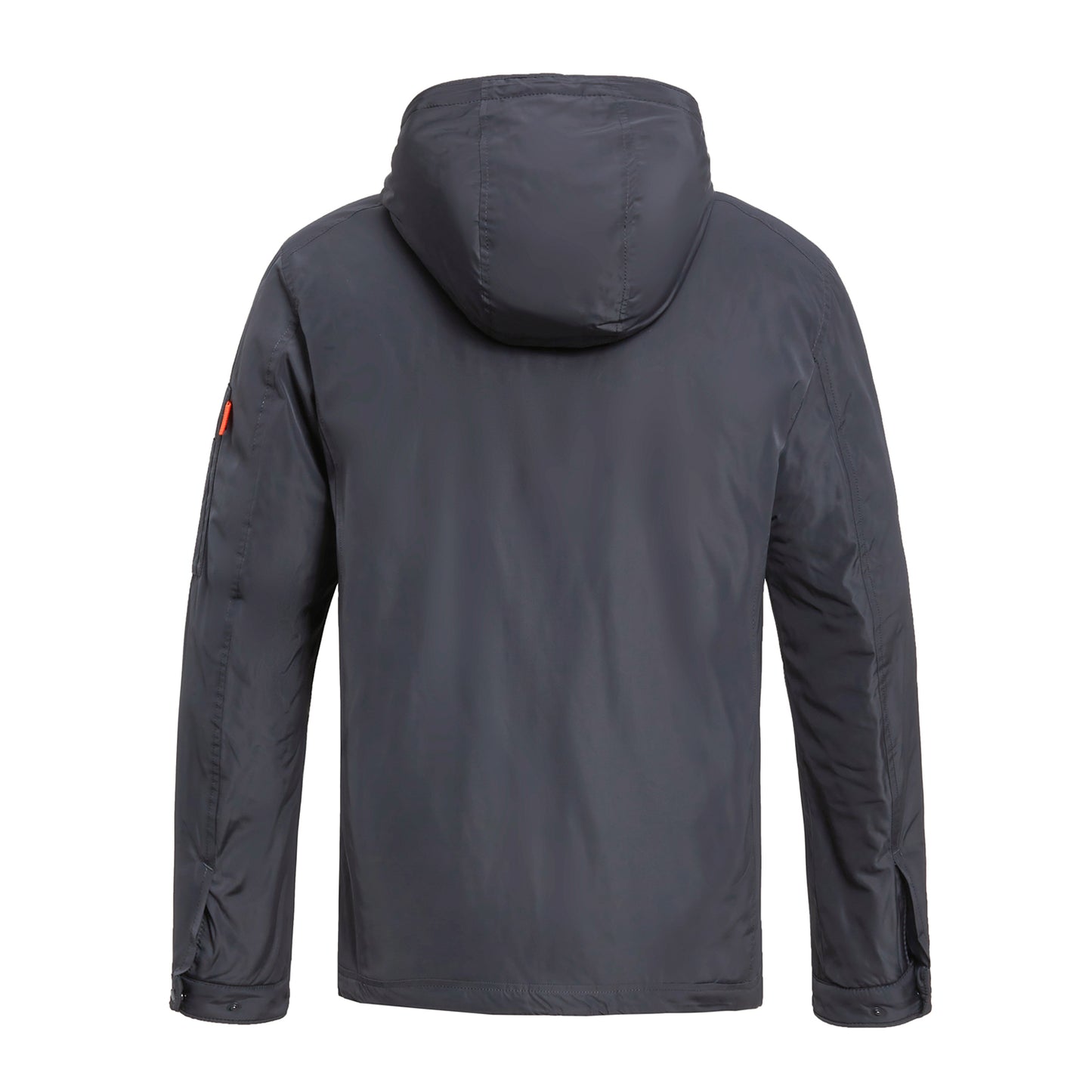 Detachable-Hooded Water And Wind Resistant Jacket