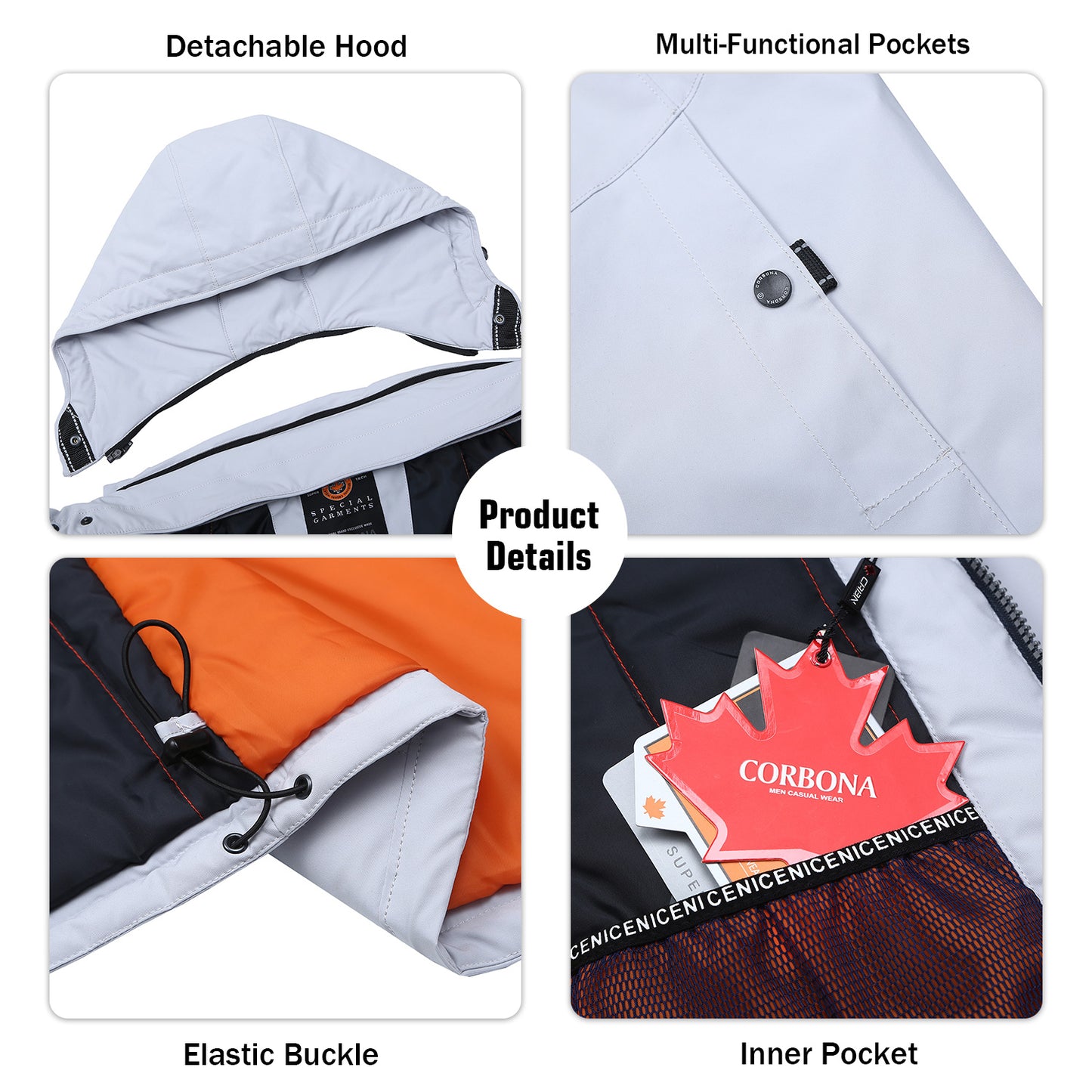 Multi-pockets Thickened Insulated Jacket