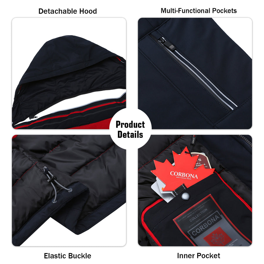 Hooded Casual Insulated Winter Coat(Regular&Plus Size)