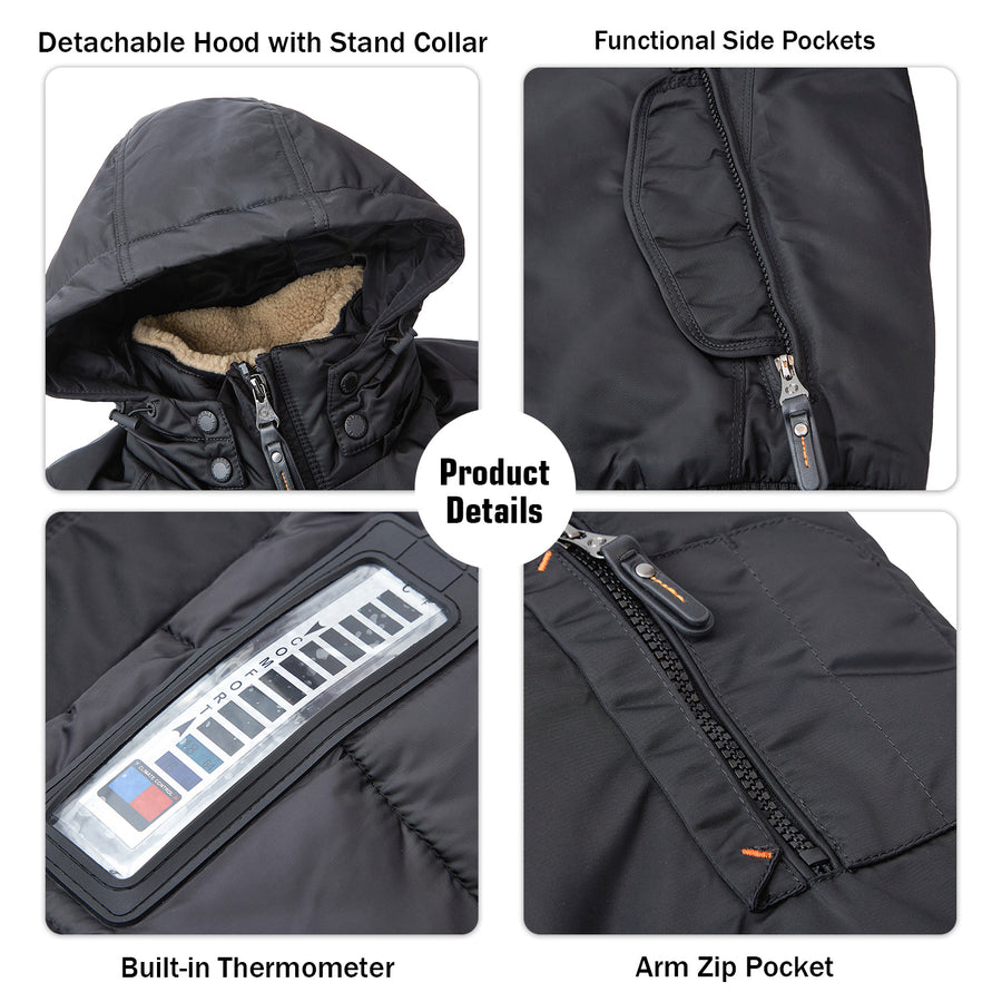 Adjustable Drawstring-hooded Bomber Jacket – corbona